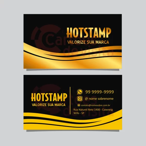 Cartão de Visita Hot Stamping