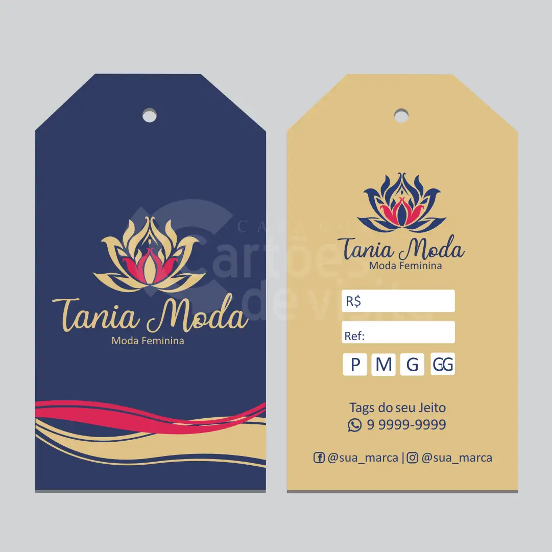 Tag Modelo Chanfrado Para Roupas, Sapatos, Anéis, Doces, Comestíveis